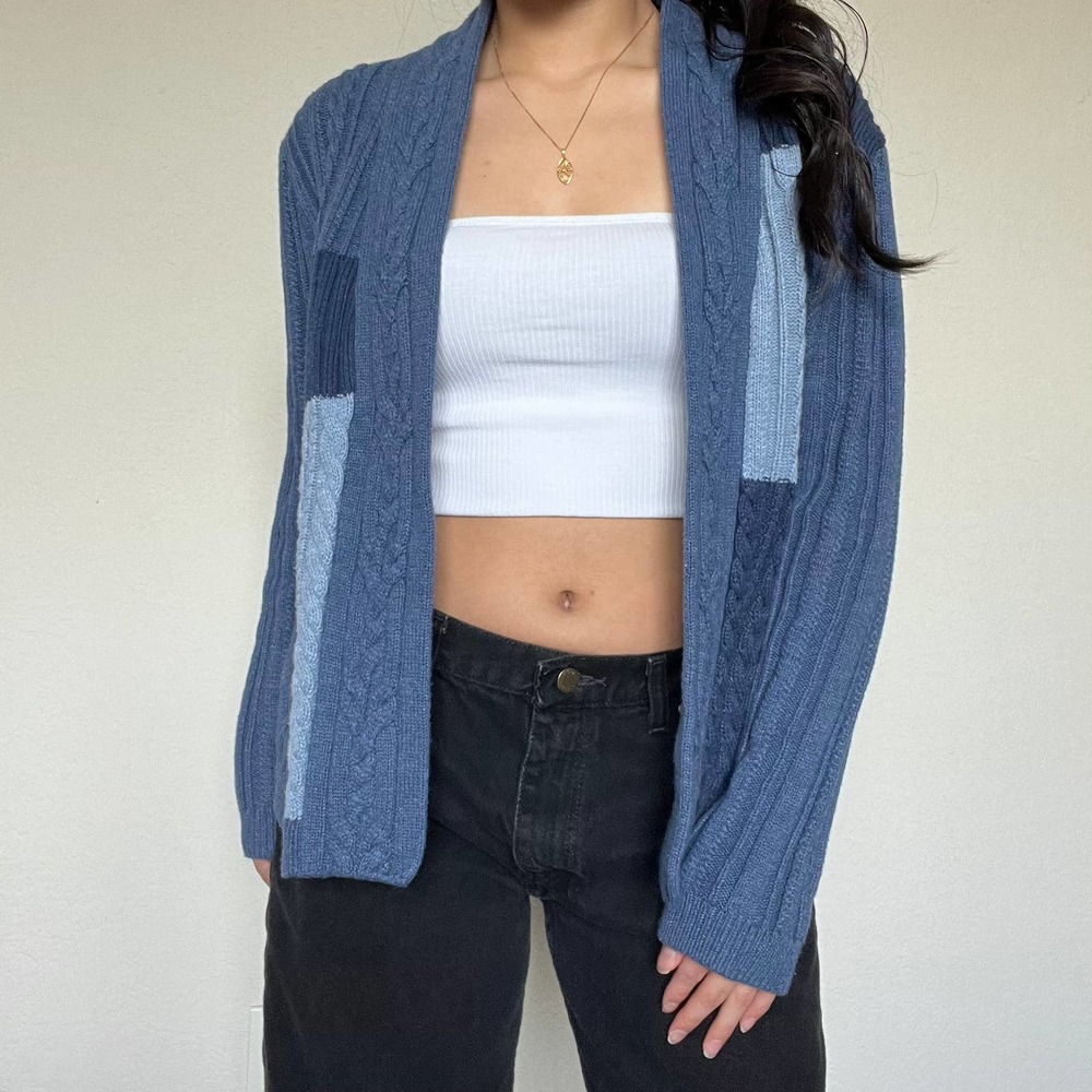 Chaps Blue Cardigan